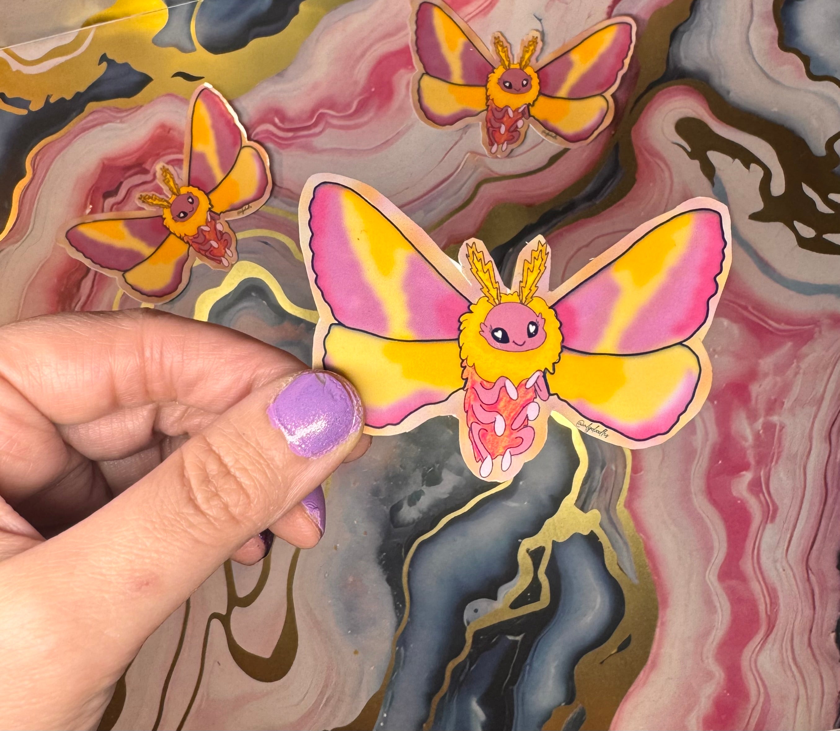 Sunbeam Moth Sticker